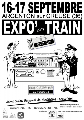 Affiche a4 expo train 2017