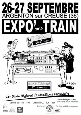 Affiche expo'train 2015