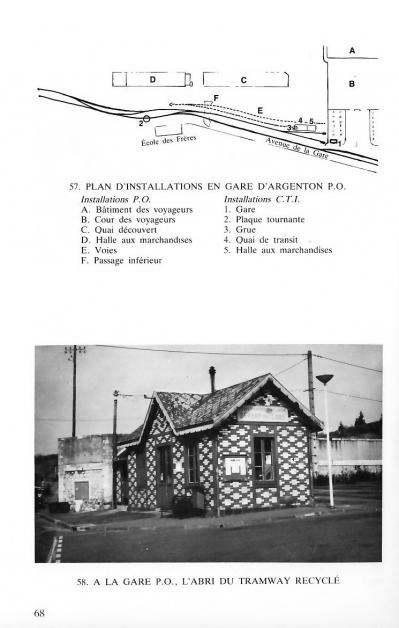 La gare avec le plan des voies 